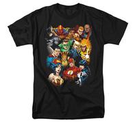 DC COMICS - JUSTICE LEAGUE - TUTTE LE LEAGUE QUI - T-Shirt Adulto
