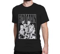DC Comics Maglietta Batman Uomo | Magliette Batman da Uomo | T-Shirt Joker da Uomo | L | Merce Ufficiale DC | Nero