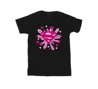 DC Comics Maglietta Superman Stelle e Cuori Ragazze (BI35190)