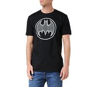 DC Comics Men's Batman 3D T Shirt, Black (Black Blk), S UK