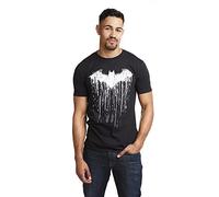 DC Comics Men's Batman Paint T Shirt, Black, XXL UK