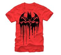 DC Comics Men's Batman Wrong Move T-Shirt, Red, X-Large