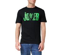 DC Comics Men's Joker Text T Shirt, Black, M UK