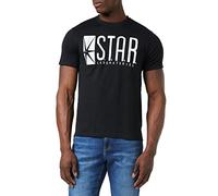 DC Comics Men's Star Labs T Shirt, Black (Black Blk), M UK