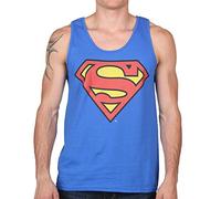 DC Comics Men's Superman Classic Logo- Tank T-Shirt