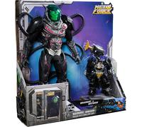 Dc Comics, Metal Force Brainiac 30 Cm Vs. Batman 10,2 Cm, Action Figure