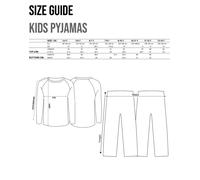 DC Comics Nero Stylised Batman Logo & Icons Pigiama a maniche lunghe a gamba lun