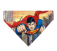 DC Comics Pet Bandana Slide On Slip Through Superman Flying Action Cityscape P