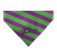 DC Comics Pet Bandana The Joker Title Logo and Stripe Green Purple Slip On Colla