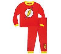 DC Comics Pigiama Bambino The Flash, Pigiama Supereroe, Completo Manica Lunga per Ragazzi 6-7 Anni
