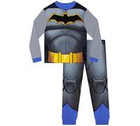 DC Comics Pigiama Batman, Pigiama Bambino Supereroi, Pjs Bambini Flash, Set Bambino Manica Lunga