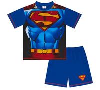 DC Comics Pigiama Corto di Superman in 100% Cotone, Superman, 5-6 Anni