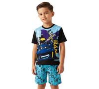 DC Comics Pigiama da ragazzo Batman, set pigiama corto Batman, biancheria da notte in cotone, abbigliamento da notte per bambini da 2-3 a 7-8 anni, Nero , 4-5 Years