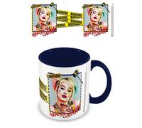 Dc Comics: Pyramid - Birds Of Prey - Harley Quinn Warning (Blue Inner Mug / Tazz