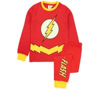 DC Comics The Flash Pigiamas Boys Kids Glow in The Dark Costume PJ 8-9 Anni
