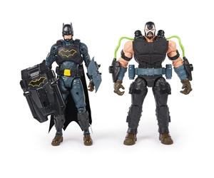 DC Comics, Set Battaglia Batman Adventures, Set di Action Figure con Bane e Batman, 14 Accessori Armatura, Giocattoli dei Supereroi da 30 cm per Bambini e Bambine