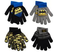 DC Comics Set di guanti o guanti da ragazzo: Batman, Superman, Justice League (2-7), guanti blu Batman, età 4-7, Guanto Batman Blu, Age 4-7