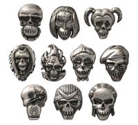DC Comics Suicide Squad Spille In Peltro | Set Di 10