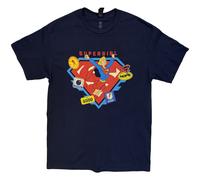 DC Comics Supergirl Stickers Maglietta Ufficiale da Uomo