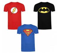 DC COMICS Superman Batman Flash Bambini T-shirt Set da 3 GBBTS133MUL multicolore UK 12-13 152-158