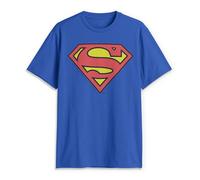 DC Comics Superman Classic Logo Men's Royal Blue T-Shirt