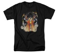 DC Comics Superman Cover 218 Maglietta Uomo Nera Cotone Manica Corta Crew Neck