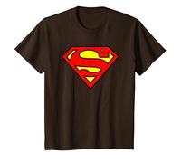 DC Comics Superman Logo Camiseta Maglietta, Bambini, Marrone, 12 Anni