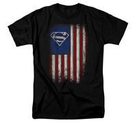 DC Comics - Superman - Old Glory Shield - T-Shirt Da Adulto