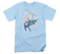 DC Comics - Superman - Real Men - T-Shirt A Maniche Corte Unisex Adulti - Blu