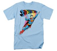 DC Comics - Superman - Retro Colorato Orgoglio - T-Shirt Unisex Adulto - Bianca