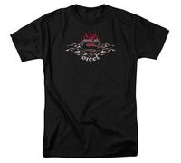 DC Comics - Superman - Scudo Di Fiamme D'Acciaio - T-Shirt Adults Unisex - Nera