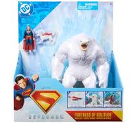 DC Comics Superman - Set da gioco Fortezza della Solitudine, 33 cm, con personaggio Superman e cripto e mostro di neve, giocattolo per bambini dai 4 anni in su