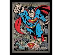 DC Comics Superman - Stampa incorniciata, 30 x 40 cm