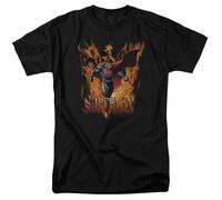 DC Comics - Superman - Through The Fire - T-Shirt Unisex Adulto - Nero