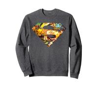 DC Comics Superman Urban Art Grunge - Decorazione murale con Simbolo Felpa