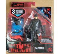 Dc Comics The Batman 4-inch Action Figure W/3 Accessori - Nuovo & Navi Gratis