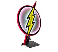DC Comics The Flash Justice League Illuminated Scarlet Speedster Thunderbolt LED Neon Style Superhero Logo Wall Light Hangable Lamp (Regular)