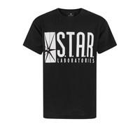 DC Comics The Flash Nero Tv Star Laboratories T-shirt a maniche corte Ragazzi