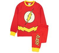 DC Comics The Flash Pigiamas Boys Kids Glow in The Dark Costume PJ 3-4 Anni