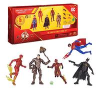 DC Comics, The Flash Ultimate Figure Set (esclusiva Amazon), 5 action figure con accessori, giocattoli da collezione per bambini da 10,2 cm per ragazzi e ragazze 3+