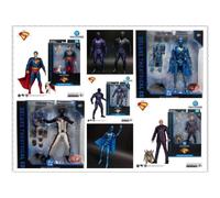 DC Comics Theatrical Dlx Superman Movie 7" Action Figure Bundle McFARLANE TOYS