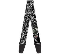 DC Comics Tracolla per chitarra, Joker The Killing Joke, Holding Head Pose Hahaha, bianco, nero, 5,1 cm di larghezza
