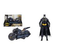 dc comics, Veicolo Batman Adventures 2 in 1, Batcycle Trasformabile BATMAN | Personaggio Batman in scala 30 cm con decorazioni e armatura nera originale