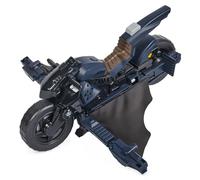 Dc comics, veicolo batman adventures 2 in 1, batcycle trasformabile, macchina batman compatibile con tutte le action figure batman, batmobile trasformabile, giochi per bambini e bambine, 4+ anni