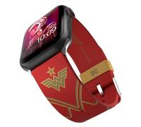 DC Comics - Wonder Woman 1984: Crimson Armor Edition - Cinturino in silicone con licenza ufficiale compatibile con Apple Watch