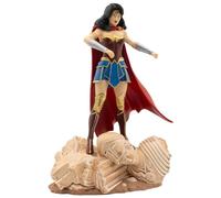DC Comics Wonder Woman - Statuetta Bullyland, perfetta come giocattolo, decorazione e piccolo regalo per bambini a partire dai 3 anni e collezionisti, 15 cm Justice League Personaggio da collezione