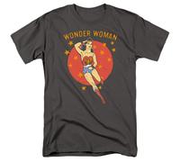 DC Comics - Wonder Woman - Wonder Circle - T-Shirt Unisex Adulti - Grigio
