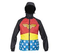 Dc Comics Wonder Woman Zip Impermeabile per Donne Vento E Giacca Impermeabile