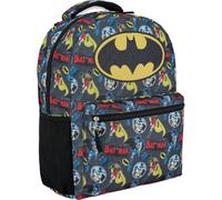 DC Comics Zaino per bambini, motivo: Batman, Superman, The Joker, per ragazzi e ragazze, per la scuola