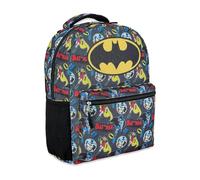 DC Comics Zaino per bambini, motivo: Batman, Superman, The Joker, per ragazzi e ragazze, per la scuola